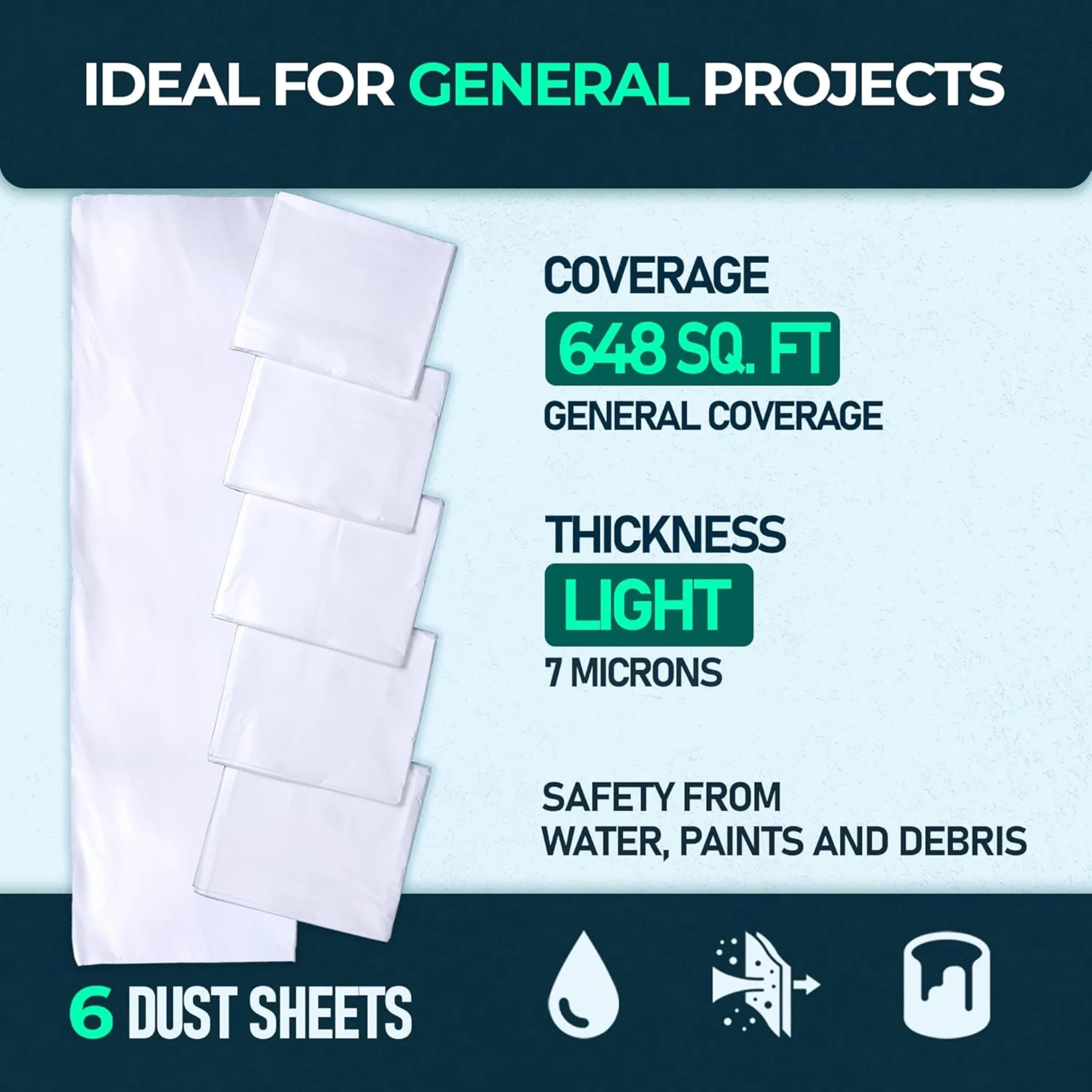 Ideal for general projects: coverage and thickness