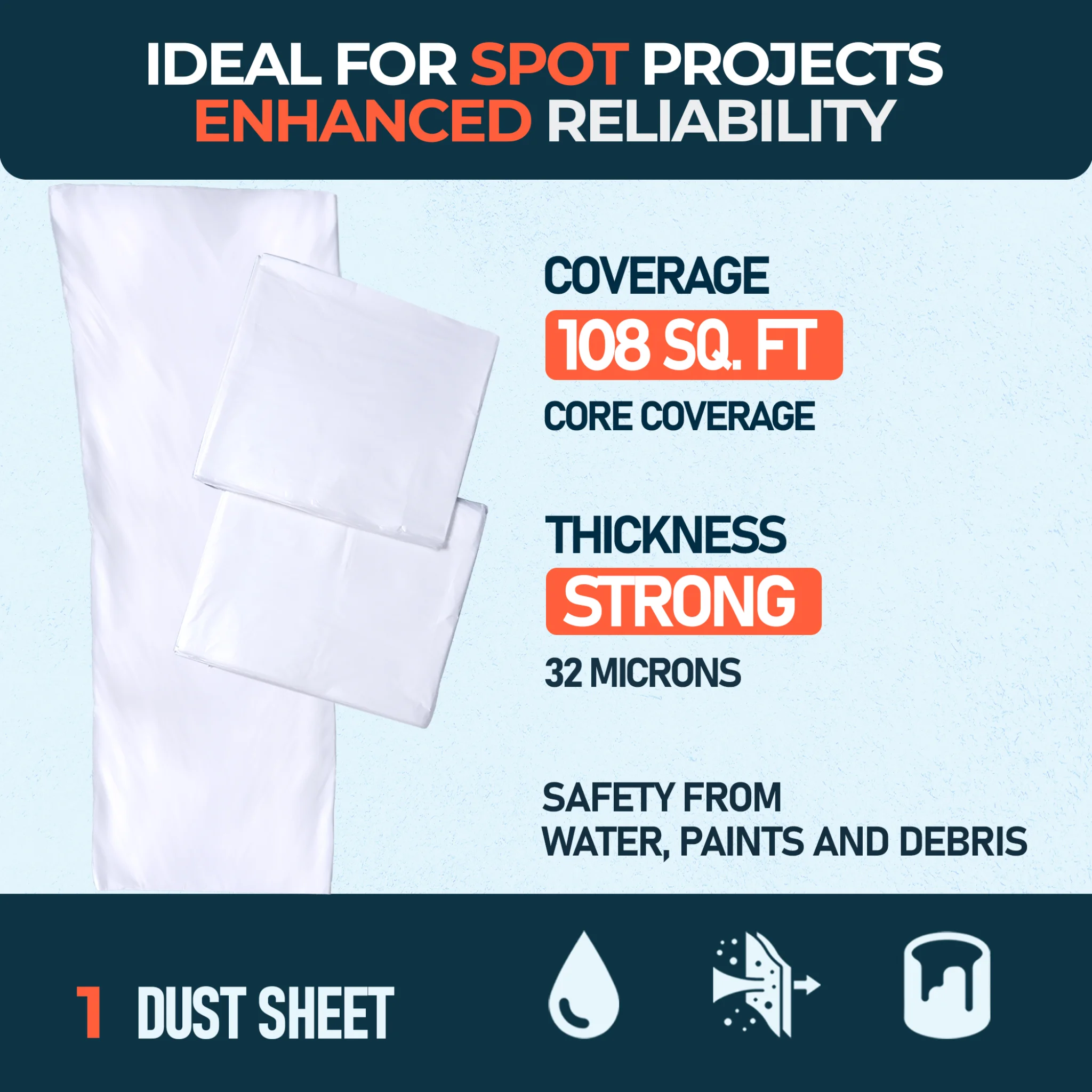 1 pack coverage and thickness