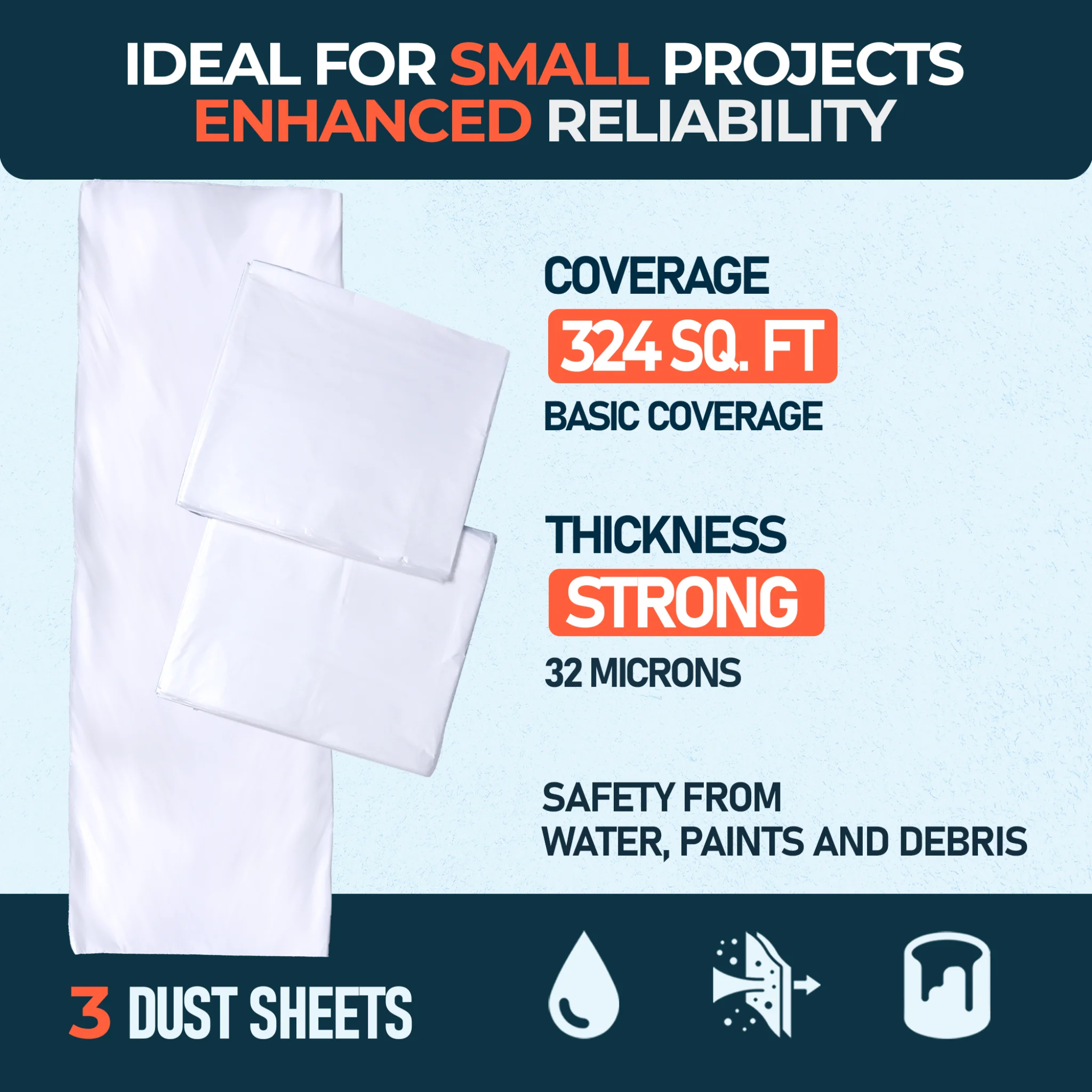 3 pack coverage and thickness