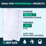12 Pack plastic drop cloth lifestyle image