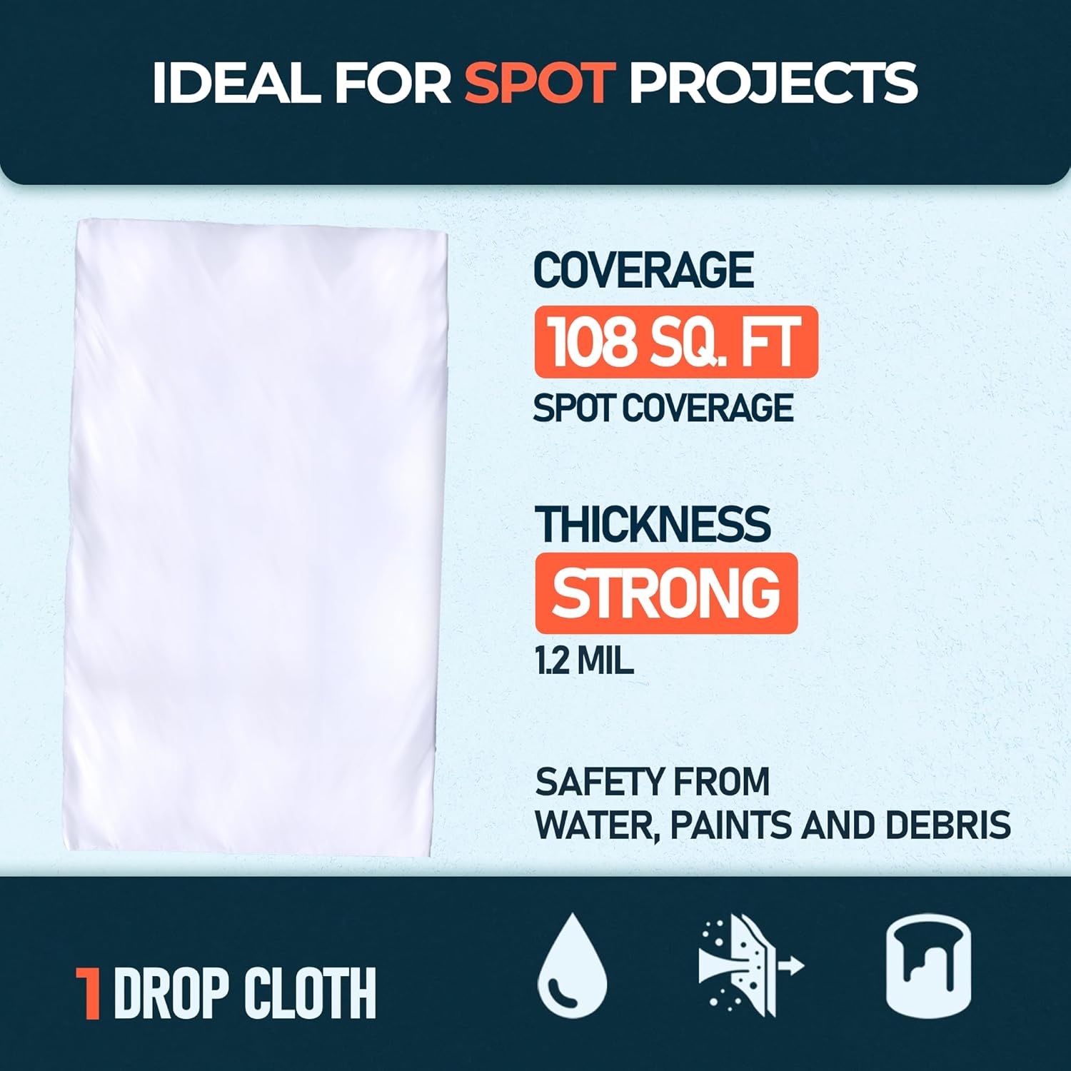 1 Pack plastic drop cloth lifestyle image