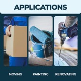 3 Pack plastic drop cloth coverage image