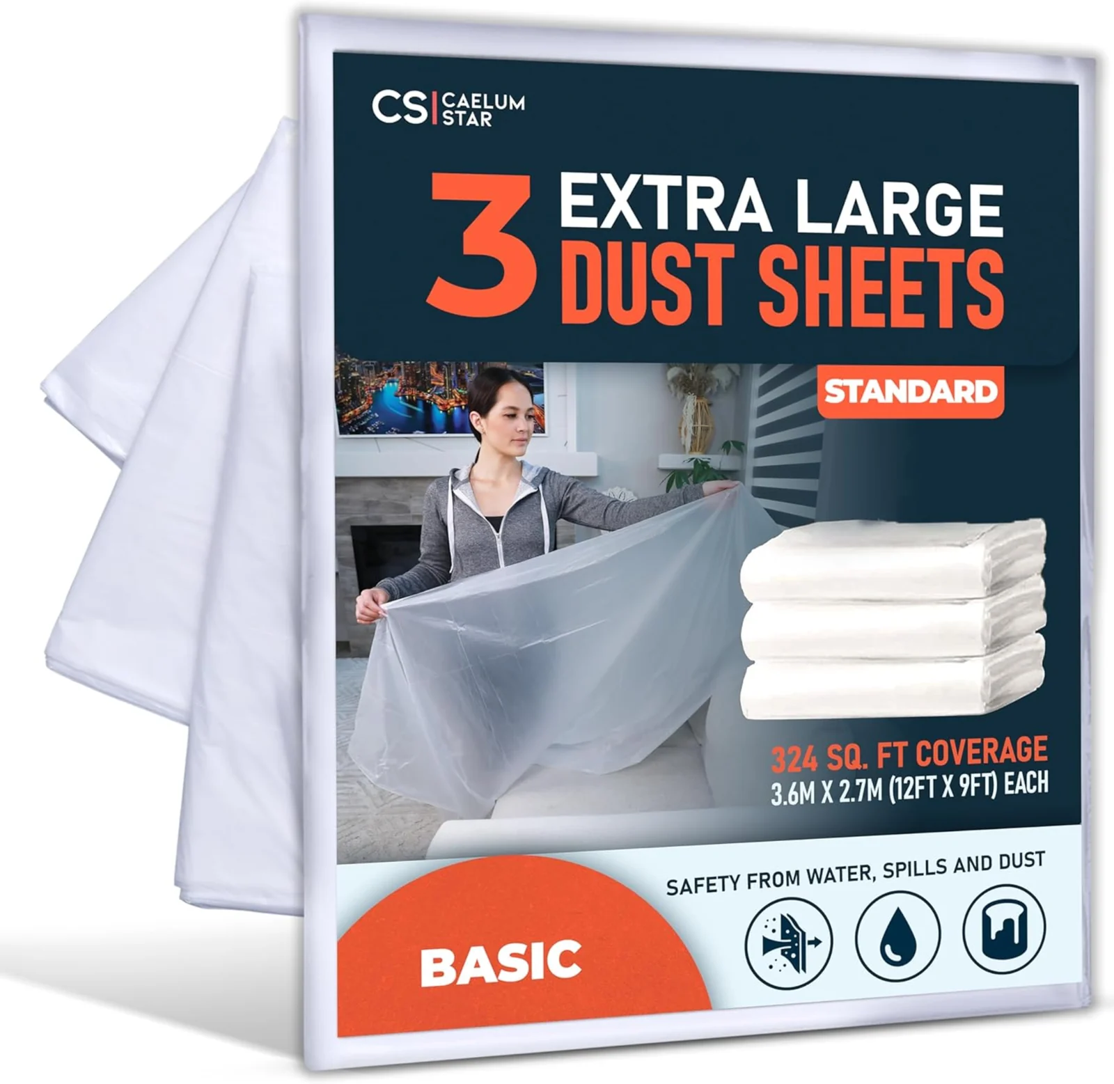 CS 1 Pack Extra Large Dust Sheet by Caelum Star